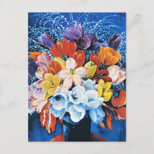 Moise Kisling, Tulpenstrauß, Postkarte