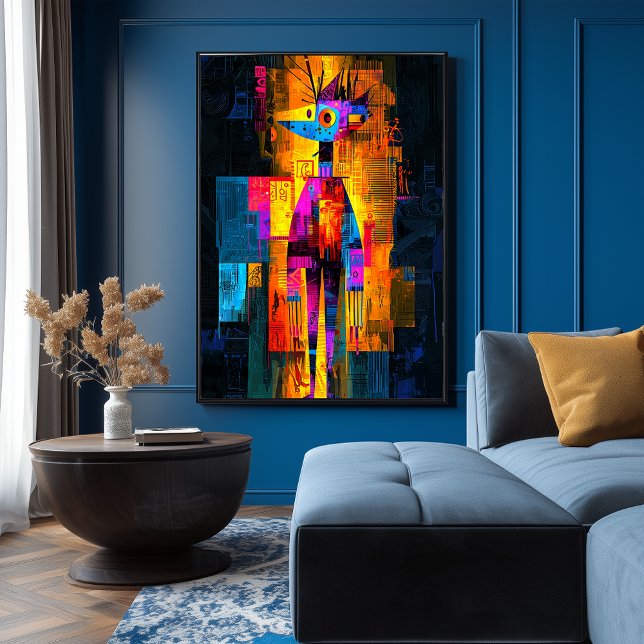 Moisky-Selbstportrait - Abstrakt geometrische Sich Poster (Von Creator hochgeladen)