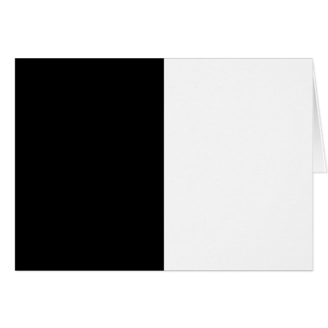 Moitié Noir Et Demi Blanc Personnaliser Moyen (Devant horizontal)