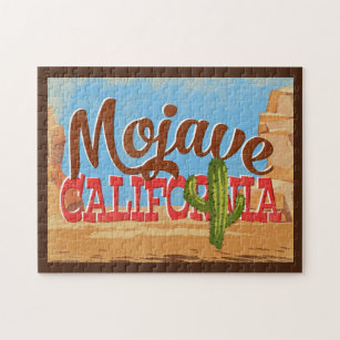 Mojave California Cartoon Wüste Vintage Travel