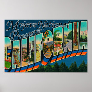 Mojave-nationale Konserve, Kalifornien Poster