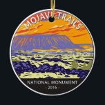 Mojave Trails National Monument Amboy Krater Keramik Ornament<br><div class="desc">Mojave Trails Vektorgrafik Design. Mojave Trails National Monument ist das größte Nationaldenkmal in den benachbarten Vereinigten Staaten.</div>