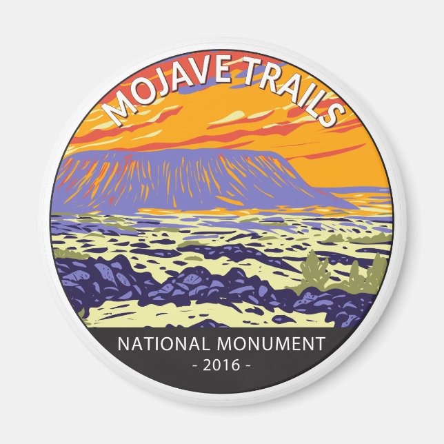 Mojave Trails National Monument Amboy Krater Magnet (Vorne)