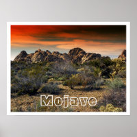 Mojave-Wüste bei Sunset