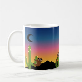 Mojavesloth-Tasse, Sloths auf Kaktus, Kakteen, Kaffeetasse