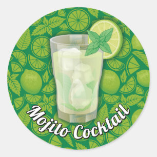 Mojito Classic Round Aufkleber