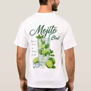 Mojito Club Cocktail-Shirt Limette Minze Getränk T-Shirt