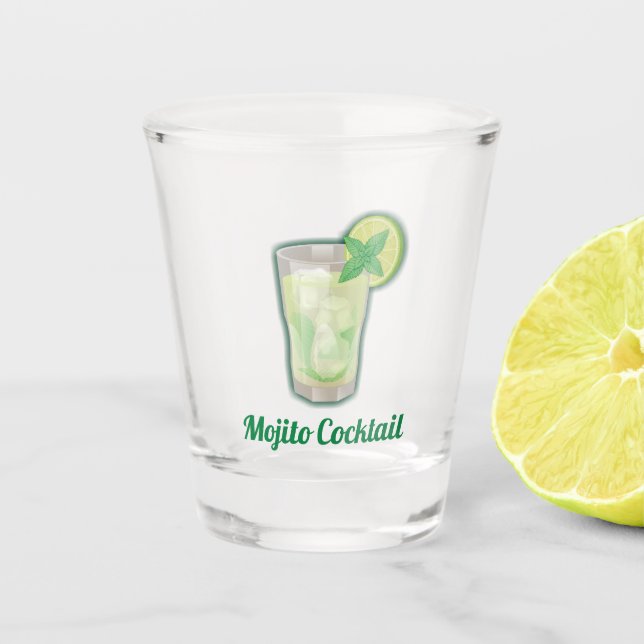 Mojito Cocktail Schnapsglas (Vorderseite)
