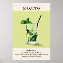 Mojito Cocktailgemälde