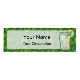 Mojito Cocktailmarke Namenschild