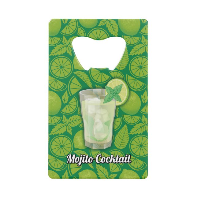 Mojito Kreditkarten Flaschenöffner (Vorderseite)
