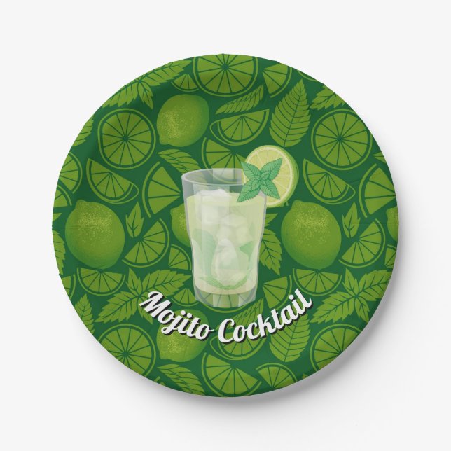 Mojito Pappteller (Vorderseite)