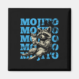 Mojito Raccoon Day Drinks Feral Beach Holiday Ta Magnet