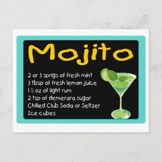 Mojito Recipe Postkarte