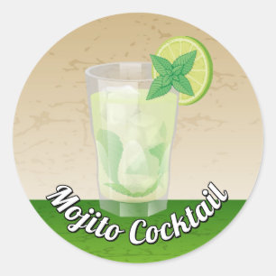 Mojito Runder Aufkleber