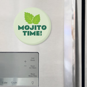 Mojito-Zeit lustiger Kühlschrankmagnet für Cocktai