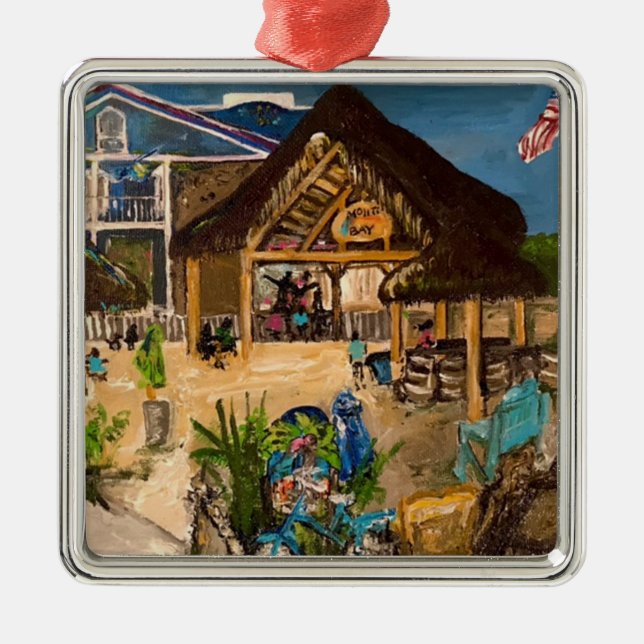 "Mojito's at Dusk" von Willowcatdesign Ornament Aus Metall (Vorne)