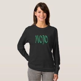 Mojo-Frauen schwarzes Langarm-T-Shirt T-Shirt