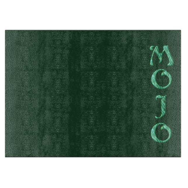 Mojo Green Glasspanplatte Schneidebrett (Vorderseite)