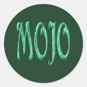 Mojo-grüne runde Aufkleber