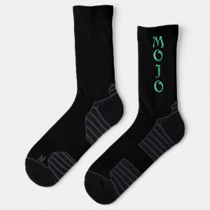 Mojo-grüne und schwarze Hochleistungs-Socken Socken