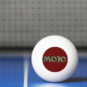 Mojo-grüner weißer Tischtennisball