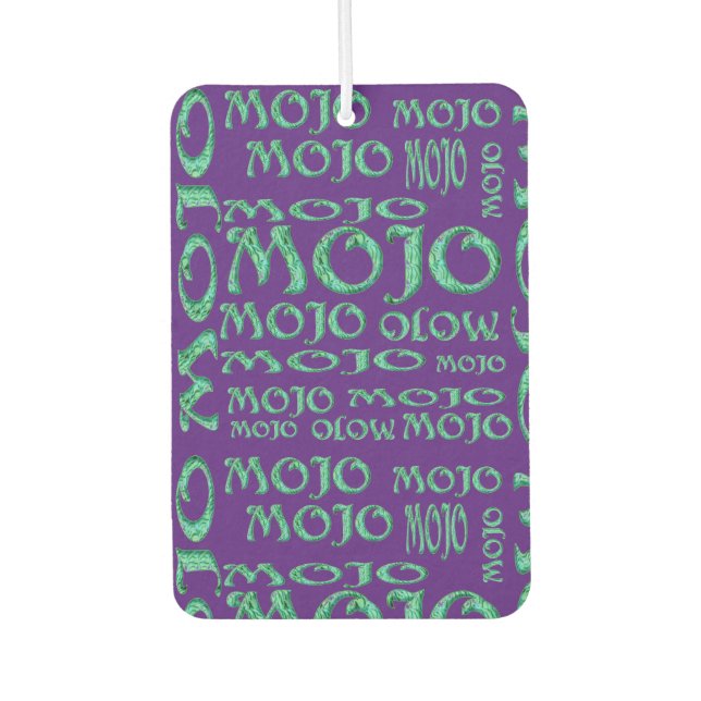 Mojo lila Autoluftkühler Autolufterfrischer (Vorderseite)
