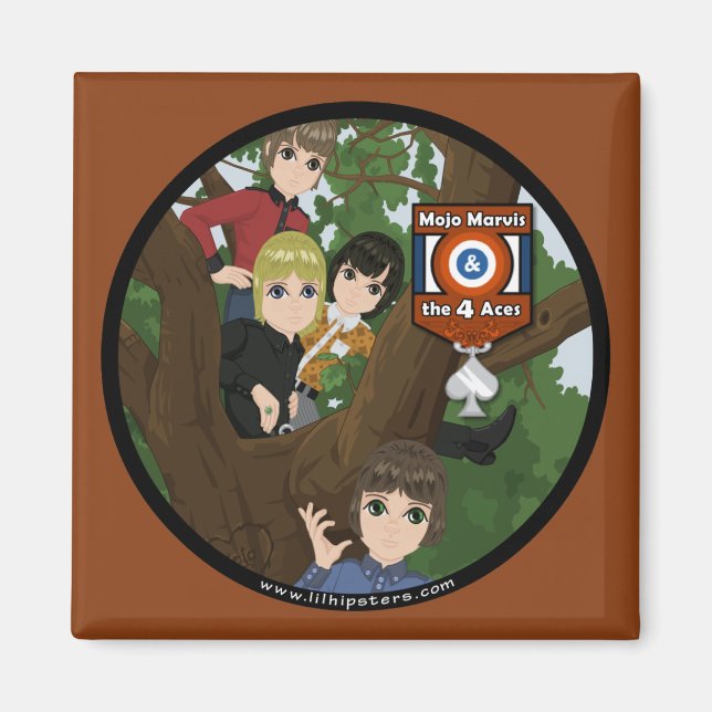 Mojo Marvis & The 4 Aces Magnet (Vorne)