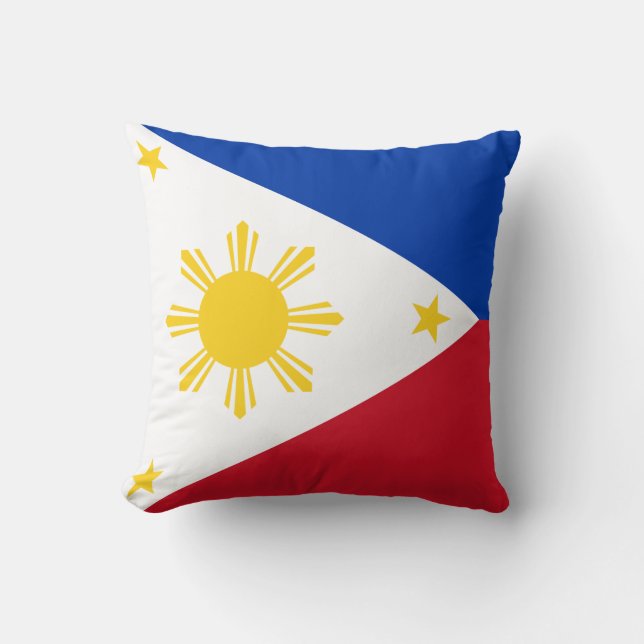 MoJo Pillow mit Flagge der Philippinen Kissen (Vorderseite)
