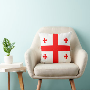MoJo Pillow mit georgischer Flagge Kissen