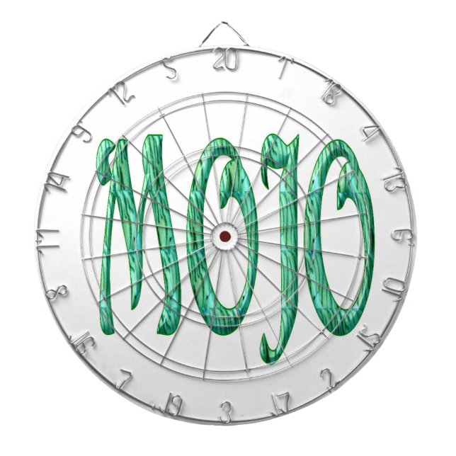 Mojo White Dartboard Dartscheibe (vorne)