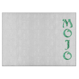 Mojo White Glasspanplatte Schneidebrett