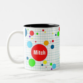 Mok - computerspel agario-stijl - jongen zweifarbige tasse