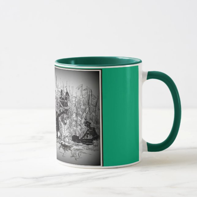 Mok met kannibalen op jacht tasse (Rechts)