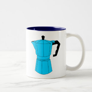 Moka Espresso-Kaffee-Topf Zweifarbige Tasse