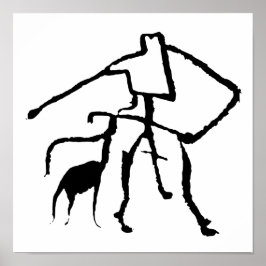 MOKAN | Mystisches Symbol des alten Höhlenwächters Poster