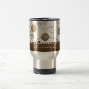 Mokka-Blüten-Fahnen-Reise-Tasse Reisebecher