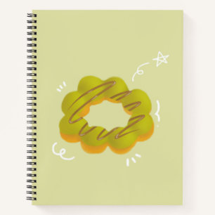 Mokka-Donut Spiralblock Notizbuch