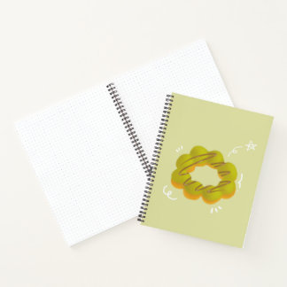 Mokka-Donut Spiralblock Notizbuch