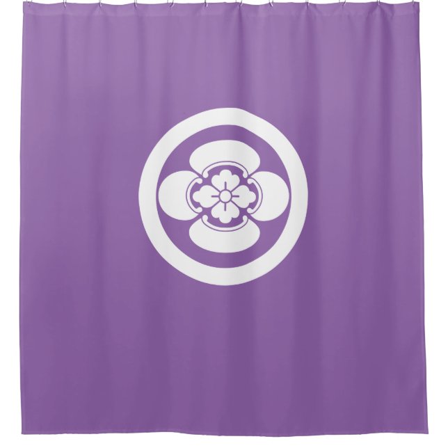 Mokko im Kreis Duschvorhang (Vorderseite)