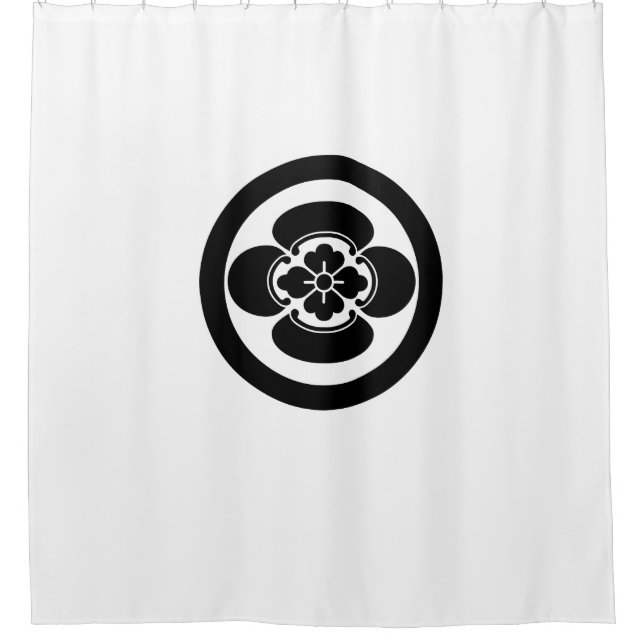 Mokko im Kreis Duschvorhang (Vorderseite)