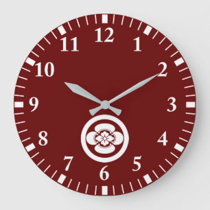 Mokko im Kreis Große Wanduhr