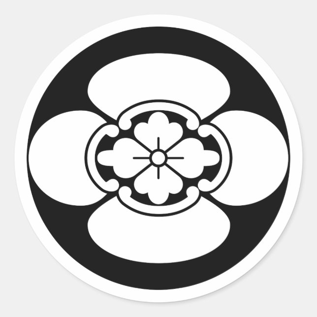 Mokko in Reiskuchen Runder Aufkleber (Vorderseite)