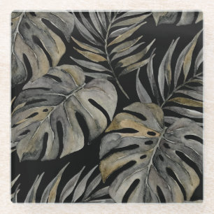 Moku-Insel Hawaiianische Aquarell-Monstera - Schwa Glasuntersetzer