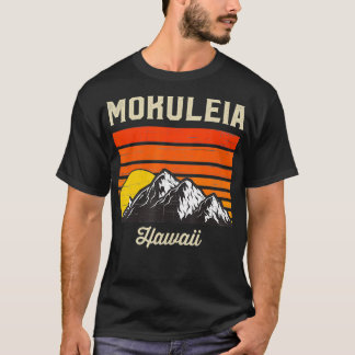 Mokuleia Hawaii Retro Hawaiianische Insel T-Shirt