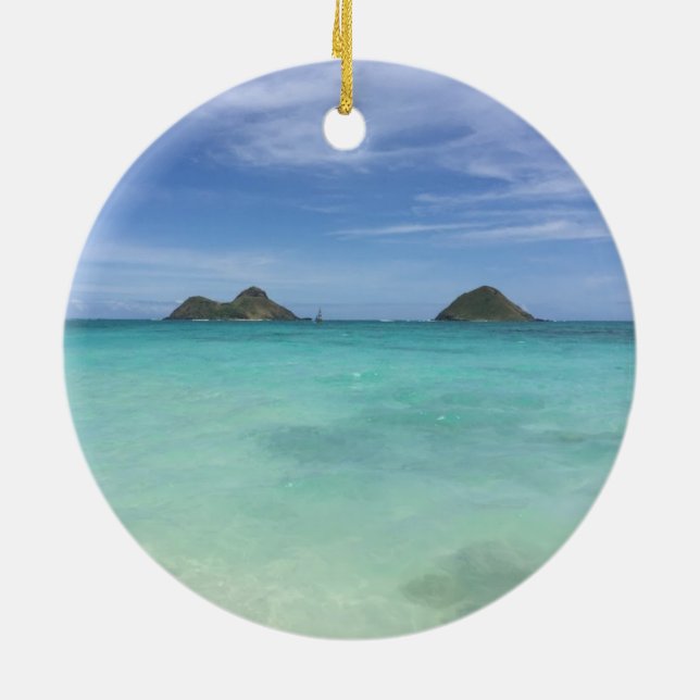  Mokulua Islands, Kailua Oahu Ceramic Ornament (Hinten)