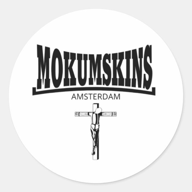 Mokumstickers Runder Aufkleber (Vorderseite)