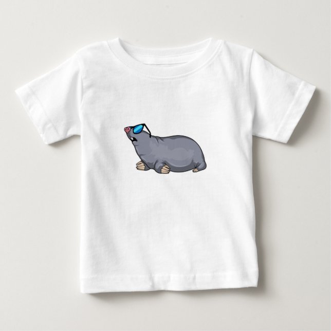 Mol with Sungasse Baby T-shirt (Vorderseite)