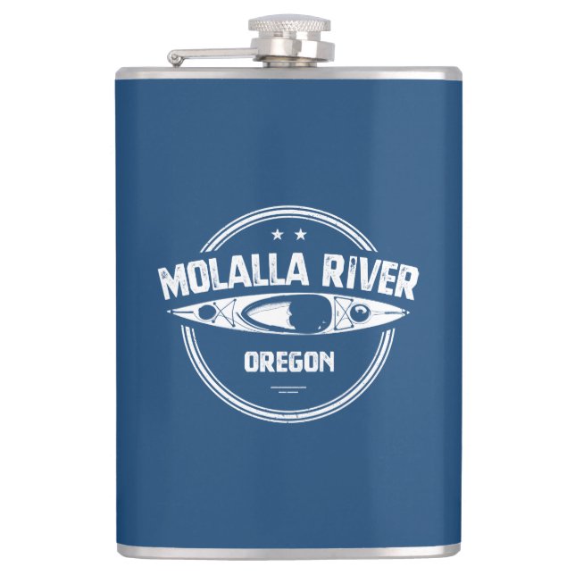 Molalla River Oregon Kayaking Flachmann (Vorderseite)