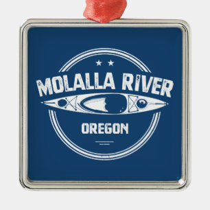 Molalla River Oregon Kayaking Ornament Aus Metall